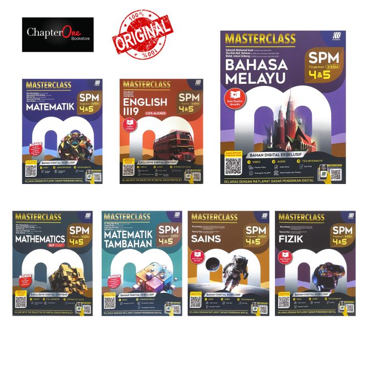 [sasbadi] Masterclass Spm Kssm Tingkatan 4 And 5 2024 Lazada