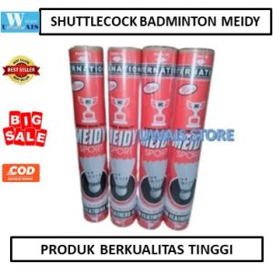 SHUTTLECOCK BADMINTON - KOK BULUTANGKIS MEIDY ISI 12 BAGUS MURAH DAN BERKUALITAS TINGGI kok bulutangkis isi 12