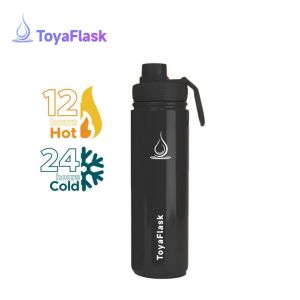 ToyaFlask Vakum Botol Minum Terisolasi Stainless Steel Ruang Kendi Kendi Minum Panas & Dingin