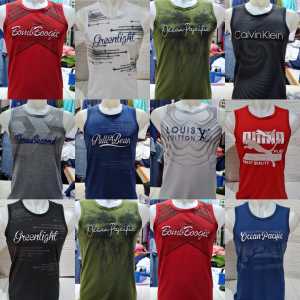 PROMO 3 PCS KAOS SINGLET FLOCKING HDC SABLON TIMBUL EMBOSSED SIZE M L XL DAN XXL TERBARU TERMURAH