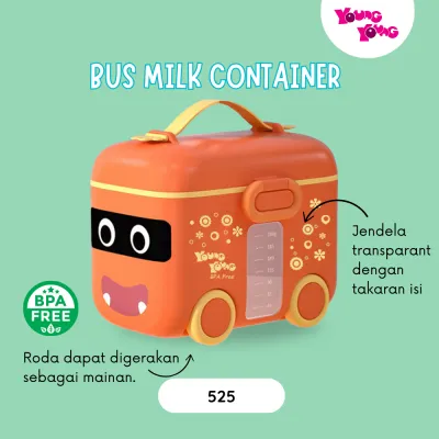 YOUNG YOUNG Wadah Susu Plastik 180 Gram BPA Free Bus Milk Container 525