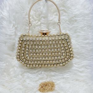 Diamond Party Clutch Tas Pesta Import Permata Berlian Mewah Farnell L1045