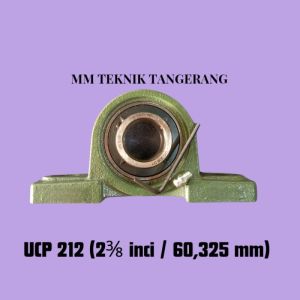 Pillow block UCP 212 Bearing Omega Laher Duduk as 2 1/4 inch as 60 mm Original Asb Nis Nkn Laker
