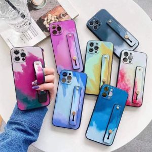 SH Silicone Mobile Phone Accessories Short Wrist Strap Push and Pull Phone Finger Strap Telescopic Bracket Phone Finger Grip Mobile Phone Holders