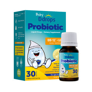 Ddrops Liquid Probiotics For Kids baby | Supports Digestion Relieves Constipation Diarrhea | 7.5ml Each bottle contains 30 billion live bacteria with high activity 0 manually added
