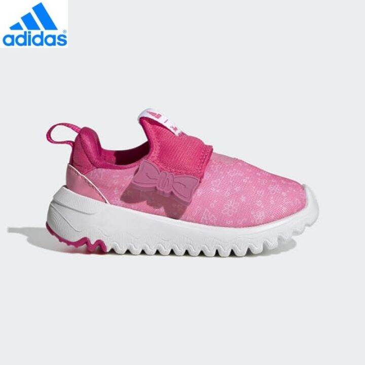 Adidas pink best sale slip on shoes