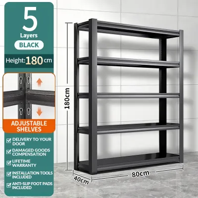 【SG Stock】Adjustable Heavy Duty Rack Shelf Storage Rack Shelf Shelves Boltless Metal Storage Shelf Rack Adjustable Shelves Warehouse Storage Rack 置物架 货架