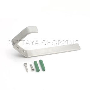 Pattaya 1 ชิ้น ตะขอแขวนหมวกกันน็อค หมวก ที่แขวนอเนกประสงค์ แบบติดผนัง วัสดุสแตนเลส wall hooks