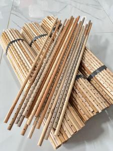 sabuk bulat 40 batang sangkar burung lubang bor 25mm jarak 12cm panjang 45cm