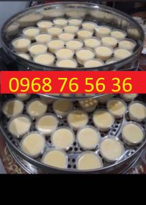 Nồi hấp bánh flan hấp bánh caramen chạy điện size 52cm có 3 tầng hấp -INOX CAO CẤP