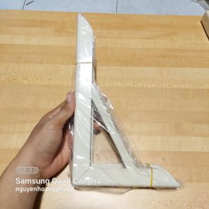 Cặp Eke giá đỡ góc vuông chữ L loại tốt siêu chắc chắn tặng kèm tắc kê nhựa cộng vít