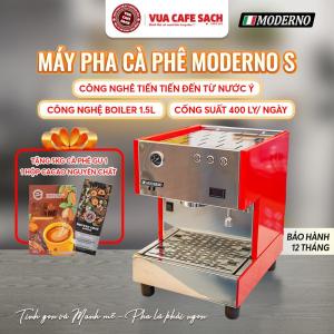 [COMBO Máy Pha Cà Phê Moderno S & Máy Xay Cà Phê Espresso N900] Pha Chế Tự Động Công Suất 400ly/ 1 Ngày Bơm Ulka - Italia Áp Suất 15 Bar Công Nghệ Boiler 1.5L Điều Chỉnh Nước & Thời Gian Tự Động Kèm Tính Năng Ủ Cà Phê Khay Làm Nóng Ly CF