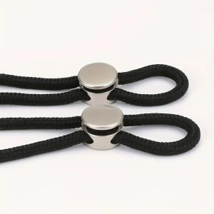 XIJIBAN 10pcs Easy Install Alloy Cord Lock Mini DIY Shoelace Rope Buckle Adjustable Spring Clips Athletic Shoes