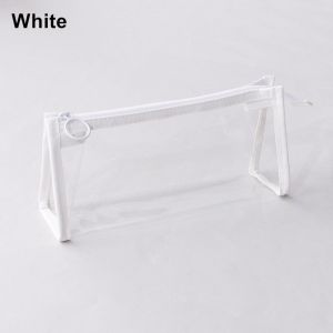 TSEVD เกาหลี ความจุมาก ของขวัญนักเรียน อุปกรณ์สำนักงานของโรงเรียน กระเป๋าเครื่องสำอาง กล่องดินสอ กระเป๋าใส่ปากกาแบบมีซิป กระเป๋าดินสอใส กระเป๋าเก็บของ