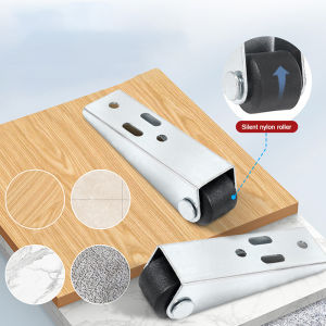 <pirit> Furniture Casters PulleyTelescopic Mobile Wheels Table Load-Bearing Pulley Guide Heavy Trolley Wheel Furniture Accessories