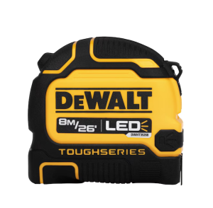 DEWALT🔥ตลับเมตร8เมตร🔥รุ่นใหม่ล่าสุด🔥DWHT35268S ( มีไฟLED ) ตัวเลขพิมพ์สองด้าน แข็งแรง ทนทานต่อการตกกระแทกจากที่สูง ของแท้100%