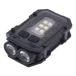 พวงกุญแจไฟฉายแบบพกพาขนาดเล็กไฟฉาย EDC 8โหมดแม่เหล็กไฟฉายพกพาแบตเตอรี่ในตัวโคมไฟ USB ชาร์จได้ตั้งแคมป์