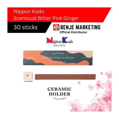 Japanese Incense Nippon Kodo Scentsual Bitter Pink Ginger (30 Sticks) aromatherapy / fragrance / air freshener