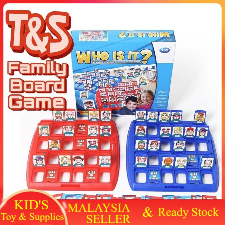 Malaysia Stock T&S Who Is It Guess Who kid Classic Games Traditional