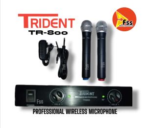 Trident Tr 800 Tr 900 professional double vhf wireless Microphone system