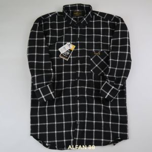 Kemeja Flanel Pria Garis Kotak Style Korea Distro / Kemeja Flanel Lengan Panjang Kasual Terbaru