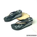 Dép nữ Bitis - Dép kẹp xỏ ngón quai vải đá tết, đế hoa xốp ép cao su 7cm DXW205600. 