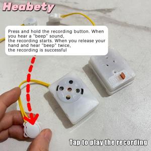 Heabety Voice Box For Stuffed Animal Recordable Sound Module Plush Toy Voice Message Recorder Device Recording Device With Clear Voice