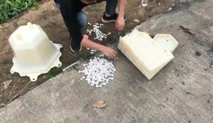 Cement Flower Pot Mold Height Hexagonal Orchid Pots Concrete Bonsai Homemade Plastic Model Plastic Steel