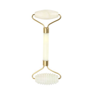 DECINIEE Natural White Jade Facial Roller Aging Wrinkles Face Lift Up V Face Jade Roller Face Massager Natural Jade Stone Eyes Massager