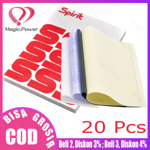 20 Pcs Kertas Transfer Tato Termal Karbon Transfer Stensil Kertas