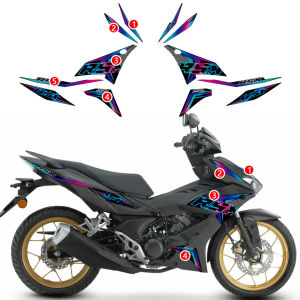 For HONDA RSX 150 STRIPE MOTOR Body Decor Sticker Motorbike Stripes Modification Design Sticker Non-reflective Waterproof Decal Motorcycle Accessories