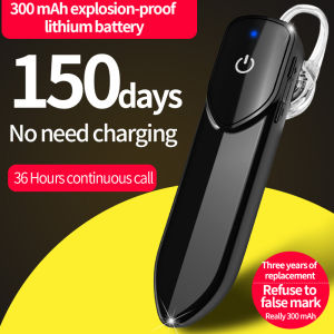 VITOG V19 TWS Single Ear Bluetooth Earphone with Mic HIFI Stereo Long Standby Business Handsfree HD Call Bluetooth Headset For Samsung Xiaomi Huawei iphone Oppo ViVo Mobile Phone/Laptop/TabletsWireless Headset for Driving/Meeting