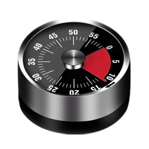 LIEYH Sounding Mechanical Timer Stainless Steel ic Rotating Timer Multifunctional Time Manager Alarm Clock For Study Cooking Baking