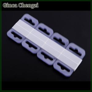 Ginca 100ชิ้นแผ่นกาวช่องเสียบช่องใส่ป้ายแท็บแขวนกล่องสินค้ากระเป๋าเพ็กจ์หนังสือ