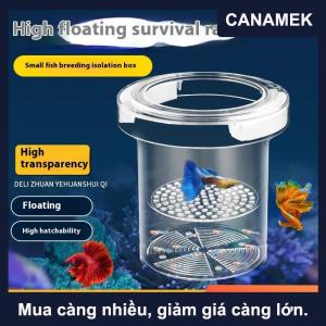 【CANAMEK】 Hộp cách ly nuôi cá nổi hộp nuôi cá bể nuôi cá trung chuyển bể nuôi cá lồng ấp bể cá trong suốt hộp lồng ấp
