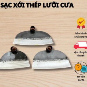 Sạc xới cuốc xới đất làm vườn trồng cây rẫy cỏ làm nương rẫy rèn thủ công thép lưỡi cưa máy sắc bén