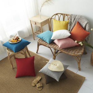 ปลอกหมอนกันน้ําใช้กลางแจ้งลายนอร์ดิกสีพื้นปลอกหมอนปั่นจักรยานทําจากโพลีเอสเตอร์ทนทานสําหรับโซฟาม้านั่งยาวใช้ในสวนลานบ้านเต็นท์ประดับบ้าน