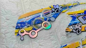 Striping Vario 125 Old Transparan Hologram Custom Motif COOLED / Striping Sticker Vario 125 Old Tahun 2012-2015