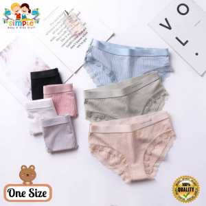 Celana Dalam Impor Remaja-Dewasa Renda #2 One Size/Celana Dalam Wanita Bahan Katun Premium Seamless Halus