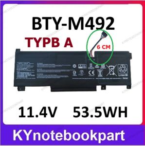 ของแท้ MSI  สำหรับSword 15 A11U Katana GF66 12Ux Pulse GL66 GL76 12Ux GL66  BTY-M492
