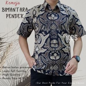 BATIK SOLO FULL FURING BIMANTARA SM BATIK BAHAN KATUN SRAGENAN | BATIK LENGAN PENDEK & PANJANG