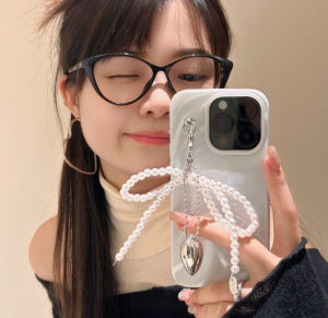 Multi-style🔥 Ins Ballet Metal Bow Keychain Exquisite Pearl Ribbon Bowknot Bag Pendant Ribbon Bow Phone Charm Ornament