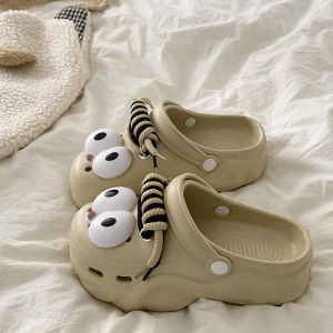 [Free Shipping] Cute Thick-Soled EVA Clogs For Women New Summer Outdoor Wear Height-Increasing Non-Slip Beach Toe-Post Sandals