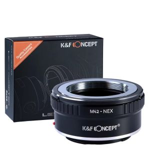 K&F Concept Adapter M42-E Lens Adapter for M42 Screw to Sony E Mount NEX A1 ZV-E10 FX30 A7R2 A7S3 A7M4 A92 A5000 A6000 A6700