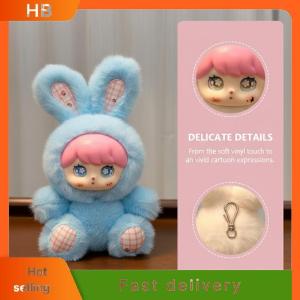 HB Bunny Keychain Vinyl Doll Pendant Cute Bag Hanging Ornament for Girls Backpack Decoration Holiday Gift