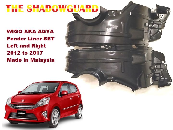 WIGO AKA AGYA Fender Liner SET Left and Right 2012 to 2017 Made in