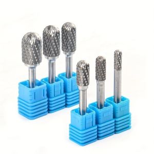00DANZI00 Single Cut Rotary File Burr Precision Ball Nose Shape Milling Cutter Bit Versatile Cylinder Shape Carving Burr Bit for Metal Grinding