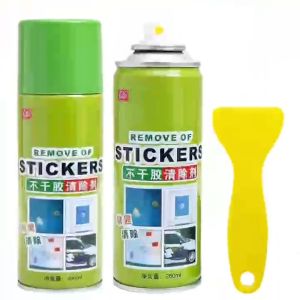 AKA 3 Bottles Sticker Remover Spray - Adhesive Remover Spray & Glue Remover Spray - Sticker Remover for Car - Adhesive Remover for Sticker - Adhesive Cleaner - Free Gift Tool - Quick Sticker Residue Clean