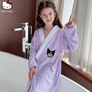 Christmas gifts Halloween Kawaii New Kuromi Sanrio Bathrobe Towel Travel Portable Anime Cartoon Soft Comfortable Water Thickening Absorbent Hair Twist