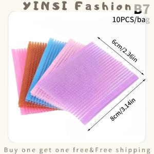 YINSI 10Pcs Novel Front Hair Fringe Fashion Stabilizer Makeup Sticker Pad Patch Pastel Clip Bangs Magic Tape Fringe Girls Gifts